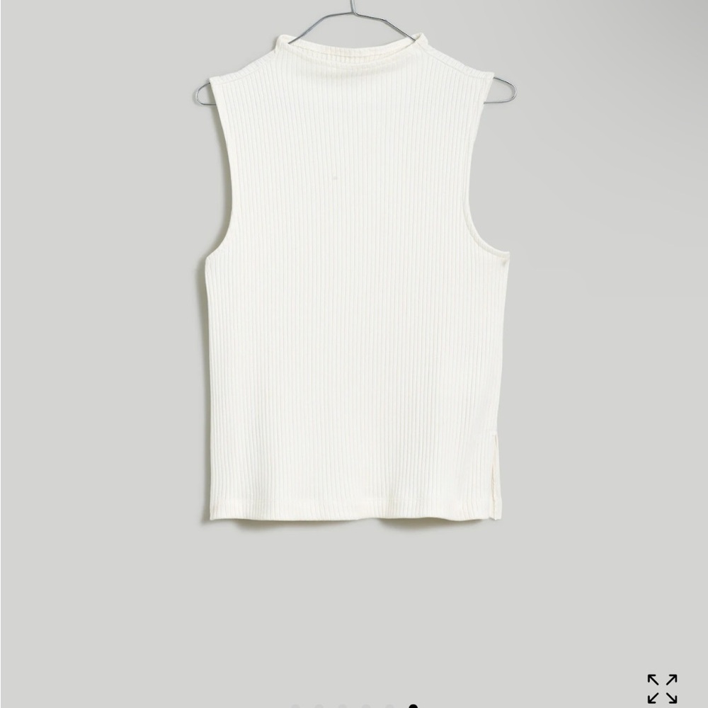 Madewell Side-Slit Mockneck Tank